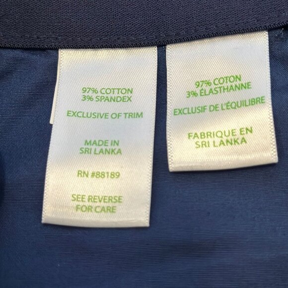 Lilly Pulitzer Kelly Stretch Pants Size 4 High Tide Navy She's Got Sol Floral - Picture 8 of 10